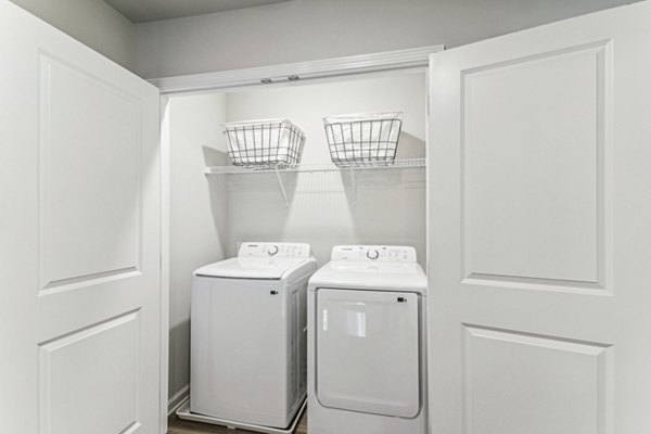 laundry room at The Residences on Warren Apartments