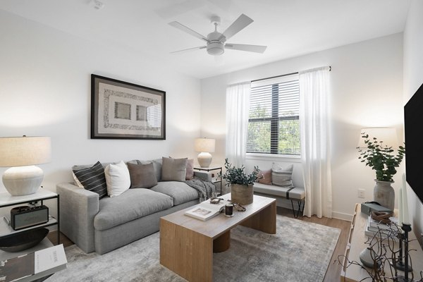 living room at Citizen House East Lake Apartments 