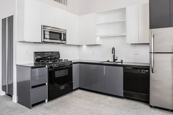 kitchen at Lofts at NoHo Commons Apartments