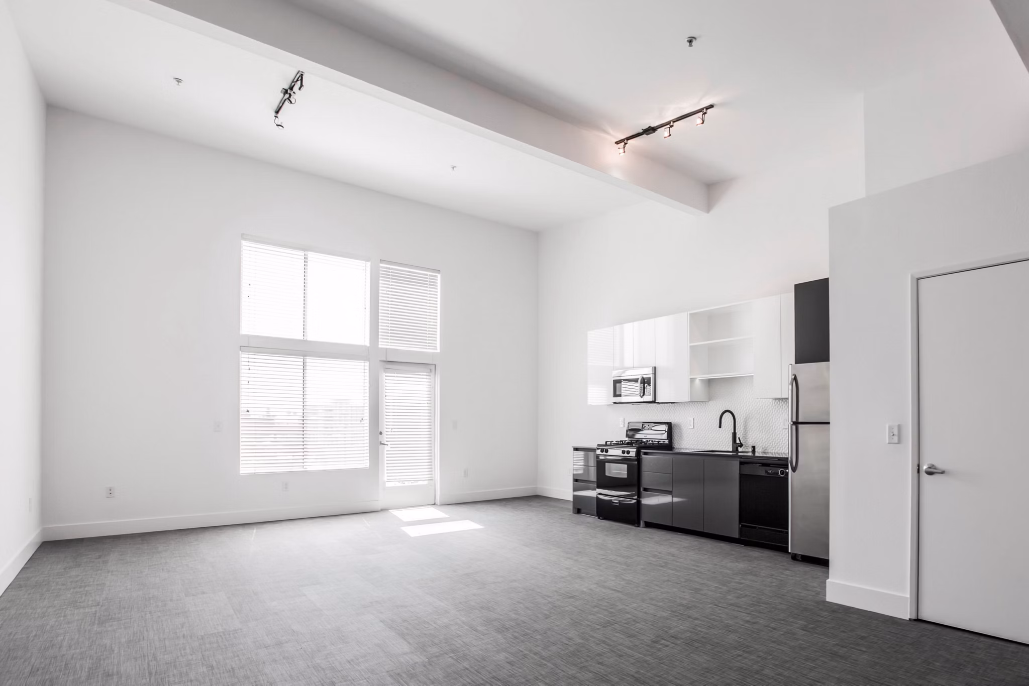 living room at Lofts at NoHo Commons Apartments