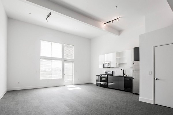 living room at Lofts at NoHo Commons Apartments