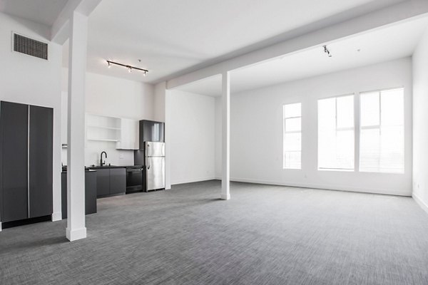 living room at Lofts at NoHo Commons Apartments
