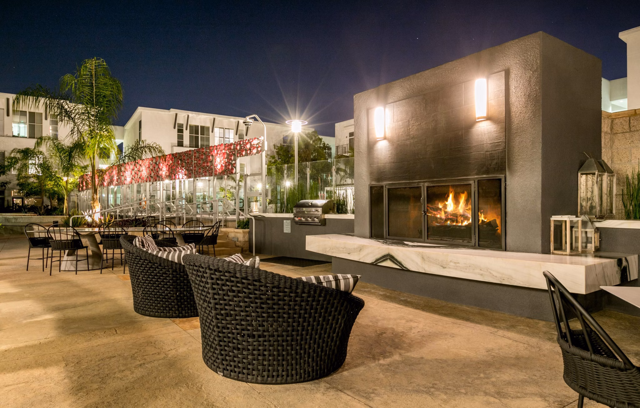 patio at Lofts at NoHo Commons Apartments