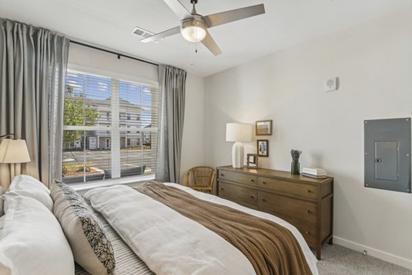 bedroom at The Stafford Apartments 