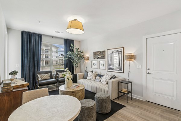 living room at The Stafford Apartments 