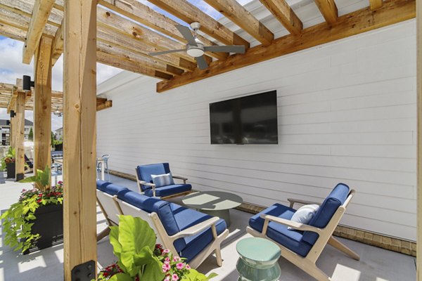 patio at The Stafford Apartments