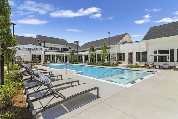 pool at The Stafford Apartments