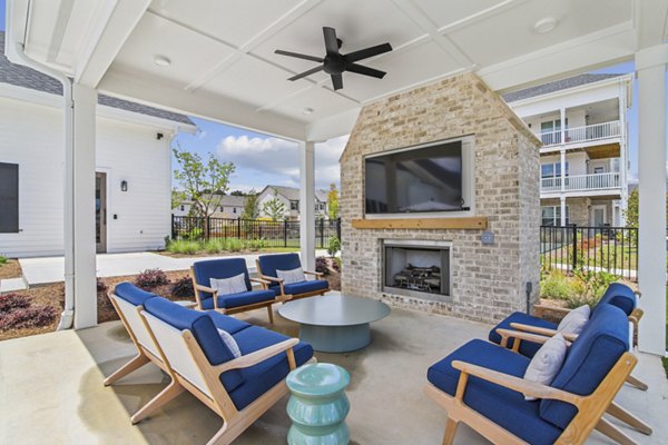 fire pit at The Stafford Apartments