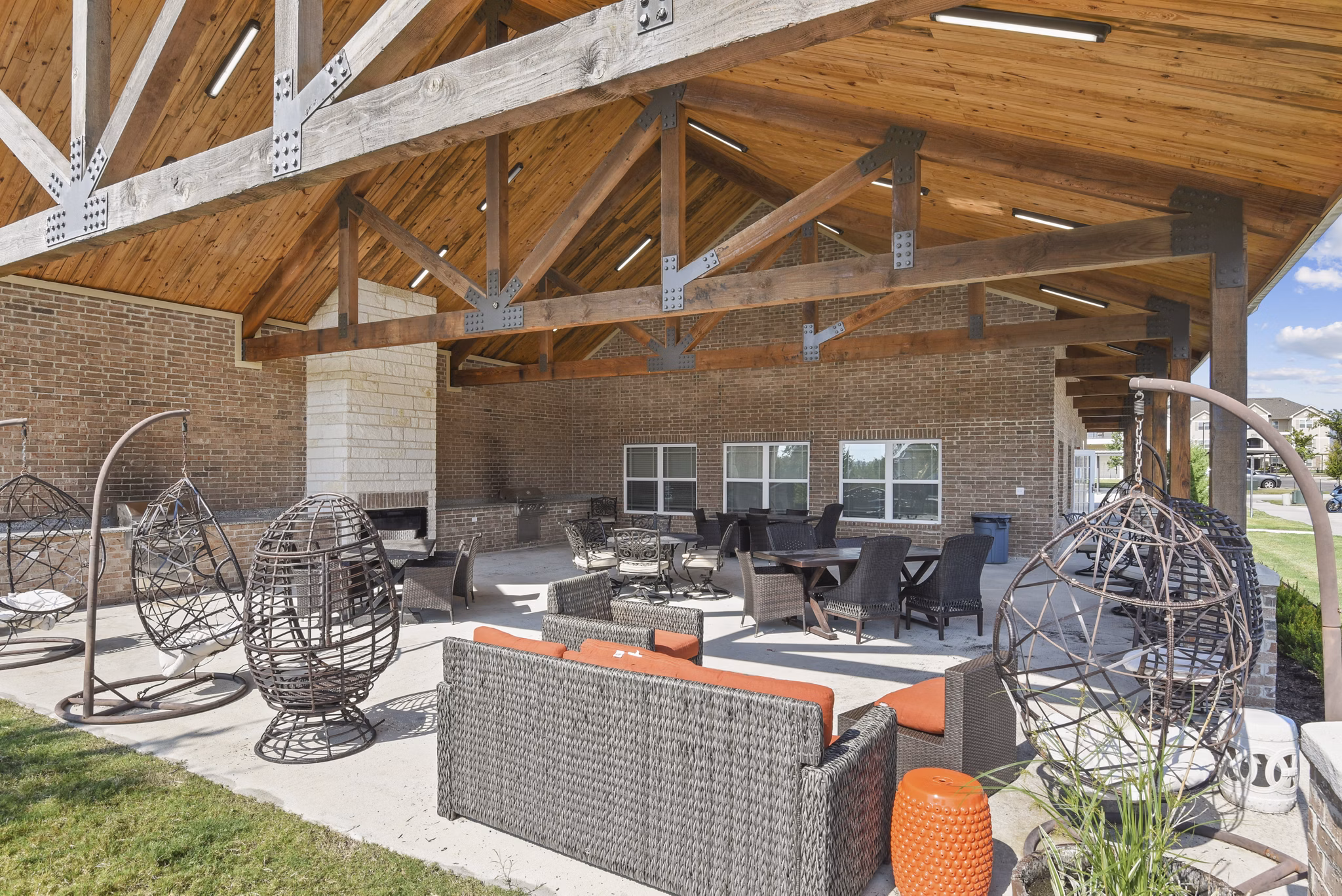 grill area at Icon Apartments