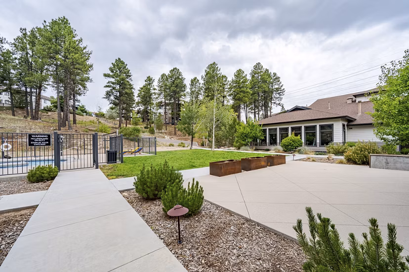 patio at The Ridge at Clear Creek Apartments