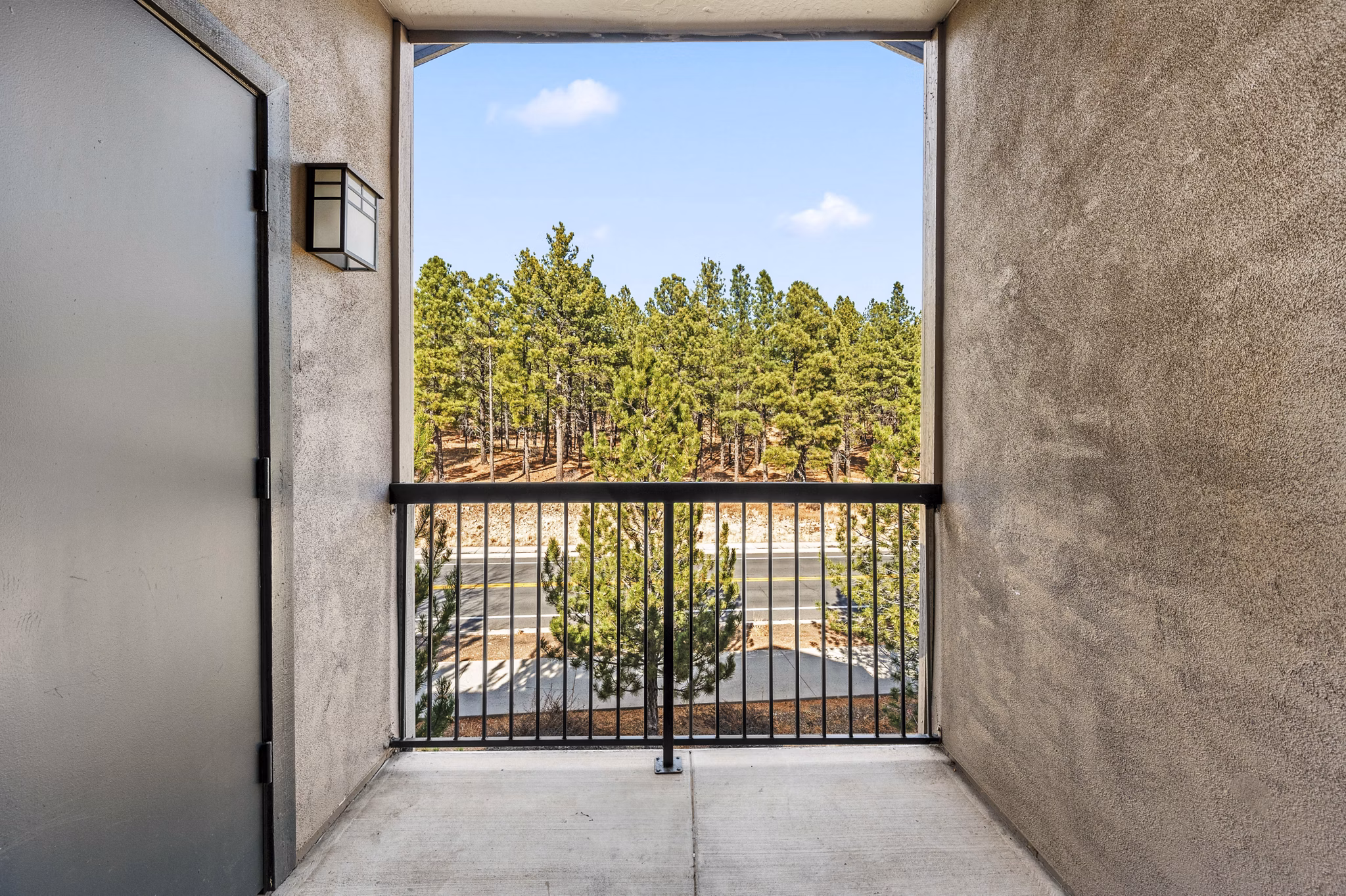 patio at Clear Creek Village Apartments Apartments
