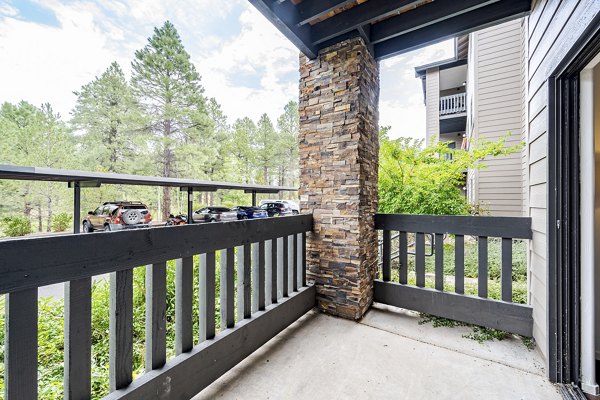 patio at The Ridge at Clear Creek Apartments