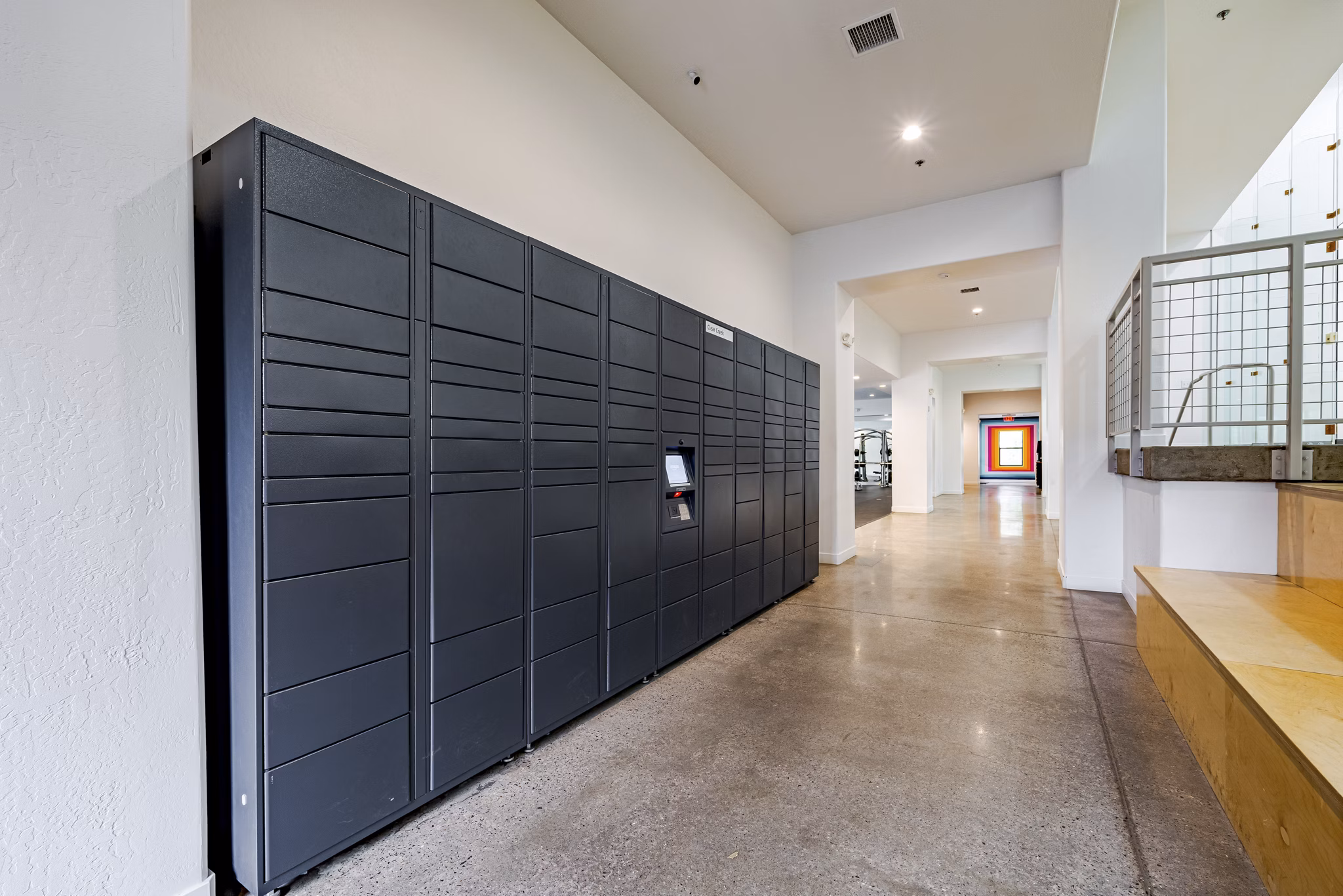 mail room at The Ridge at Clear Creek Apartments