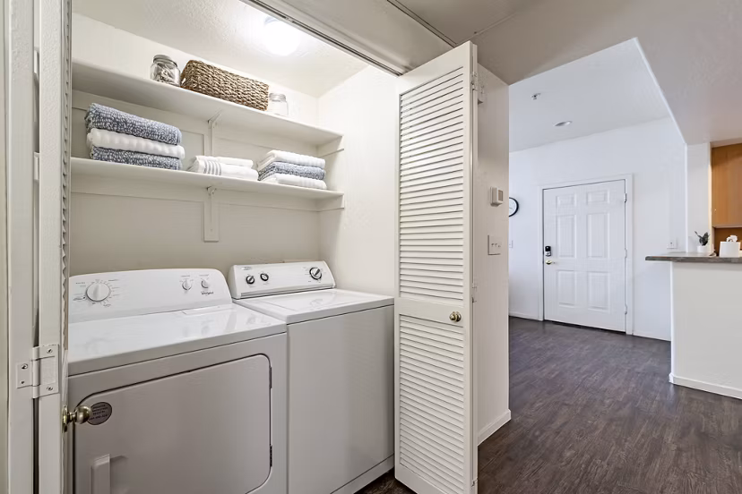 laundry room at The Ridge at Clear Creek Apartments