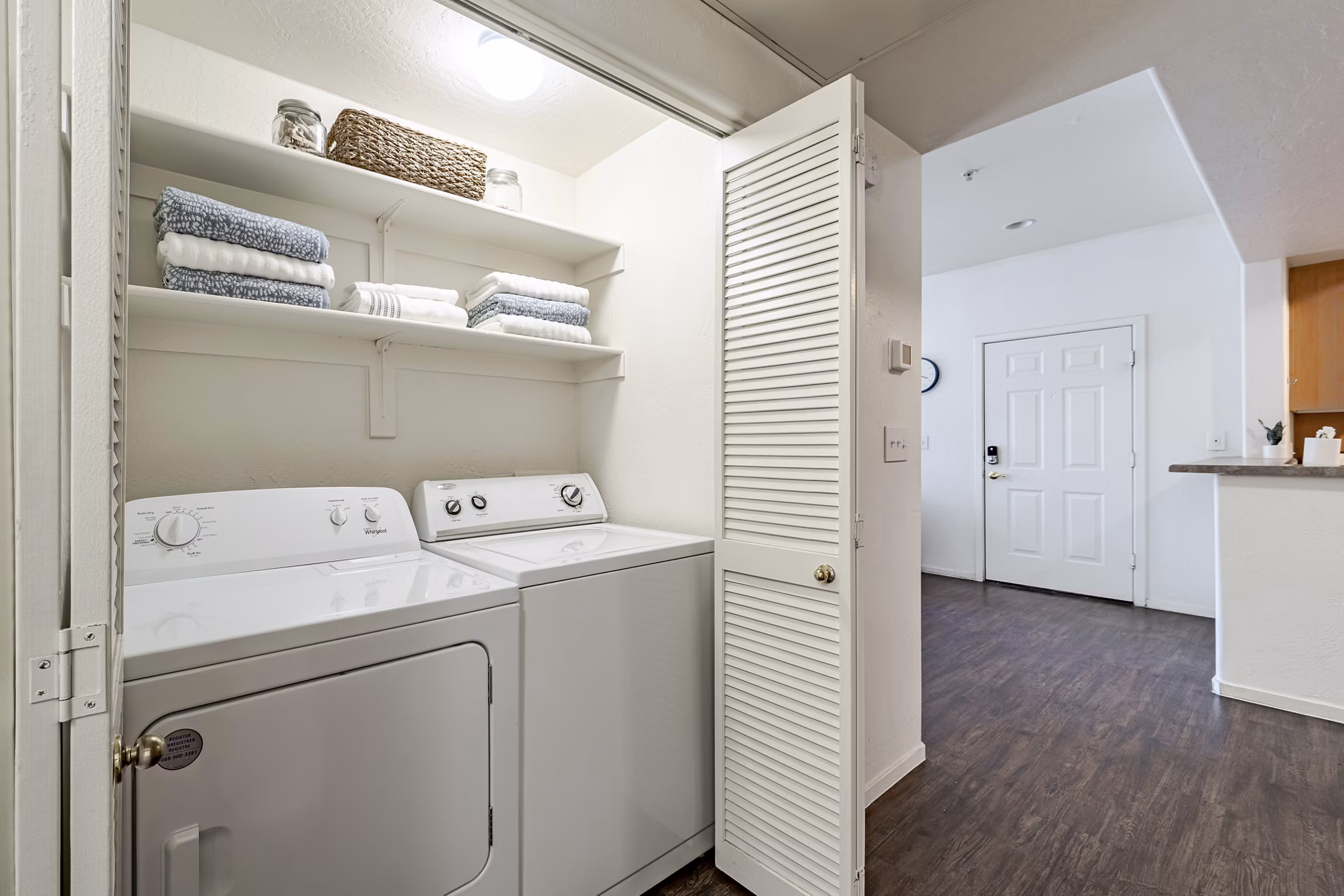 laundry room at The Ridge at Clear Creek Apartments