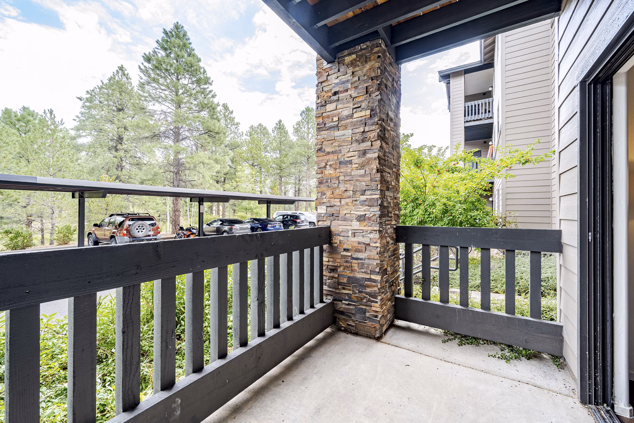 patio at The Ridge at Clear Creek Apartments