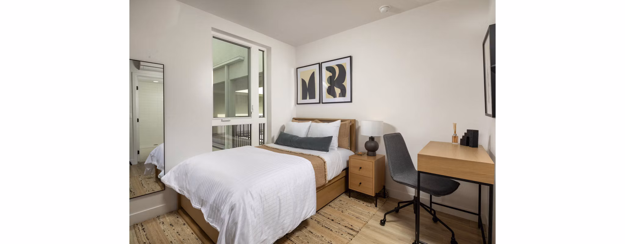 bedroom at LUCA Apartments 