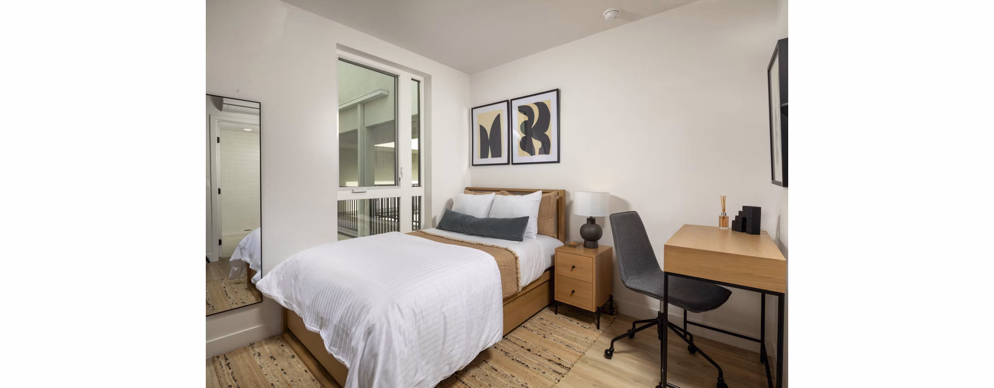 bedroom at LUCA Apartments 