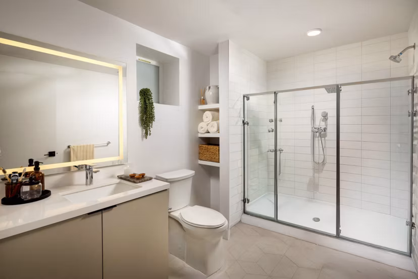 bathroom at LUCA Apartments 