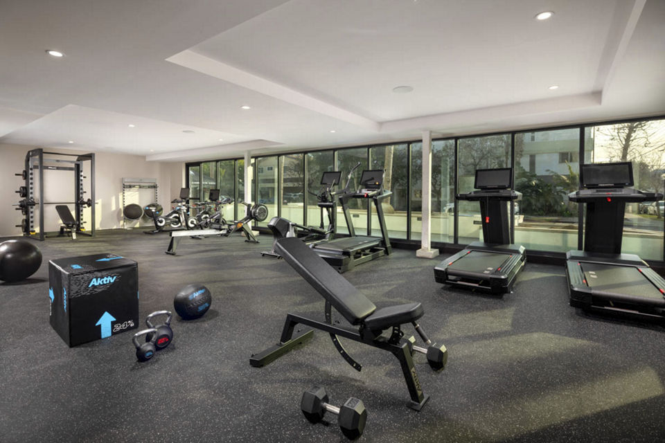 fitness center at LUCA Apartments 