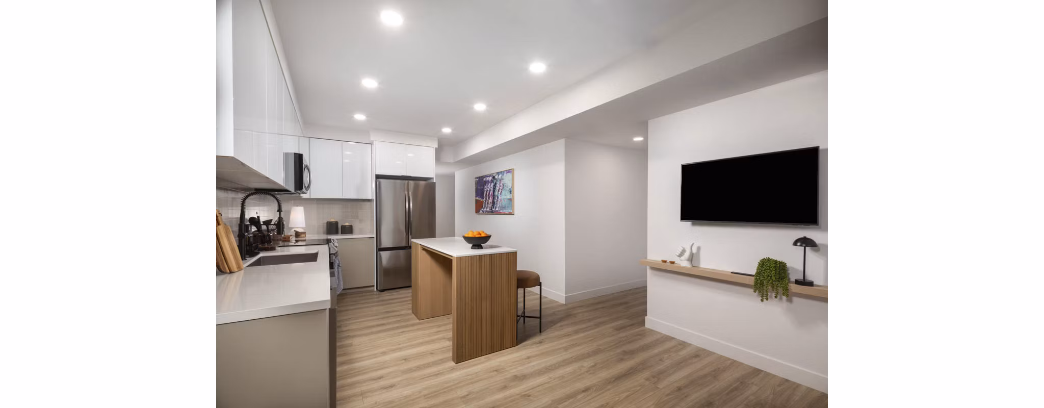 kitchen at LUCA Apartments 