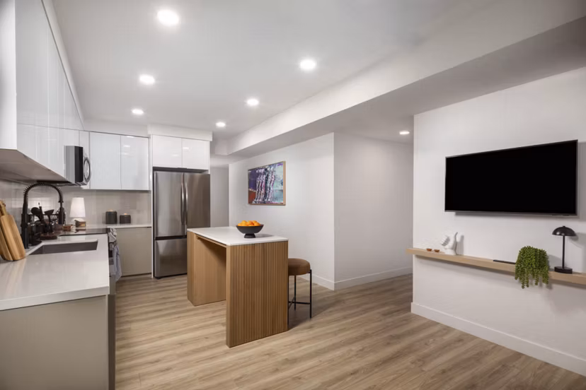 kitchen at LUCA Apartments 