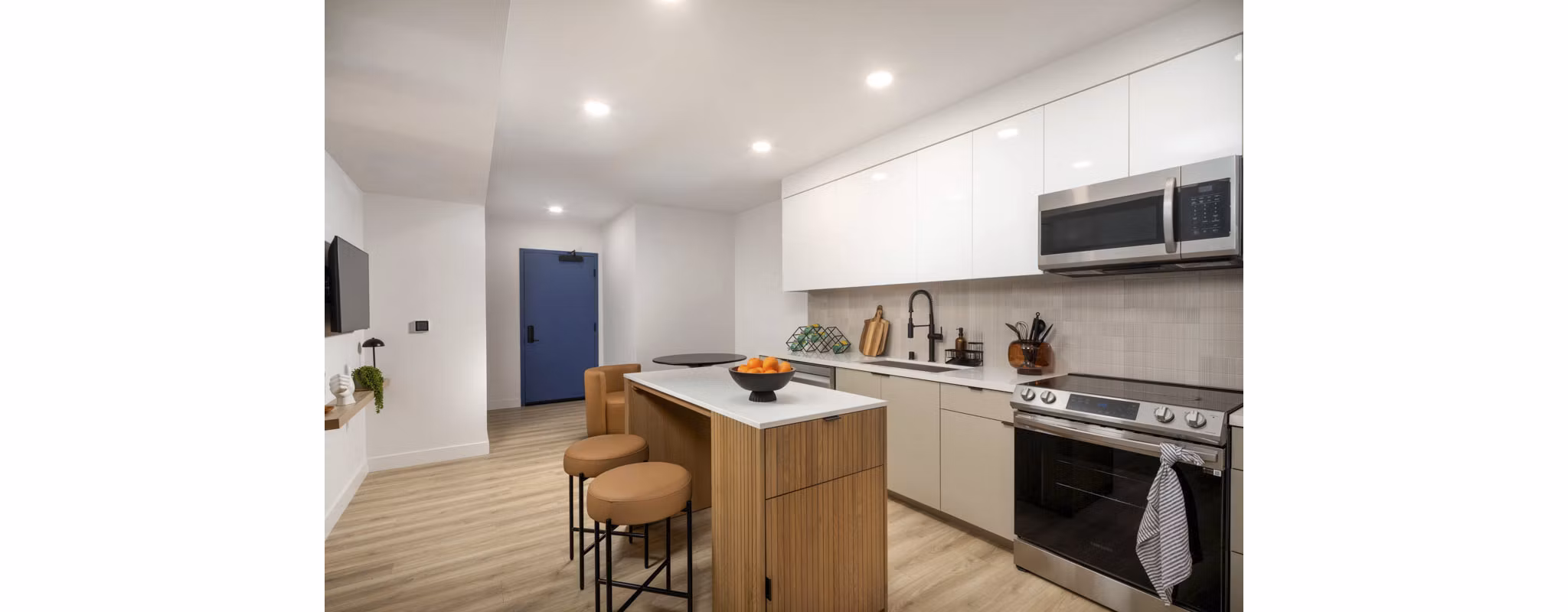 kitchen at LUCA Apartments 