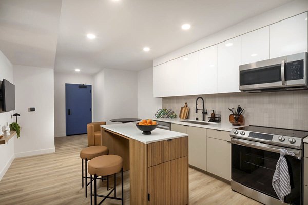 kitchen at LUCA Apartments 