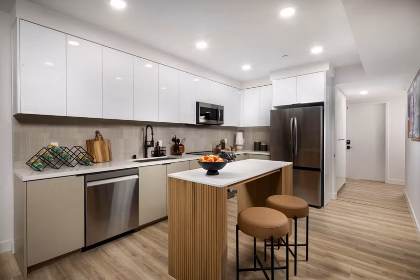 kitchen at LUCA Apartments 