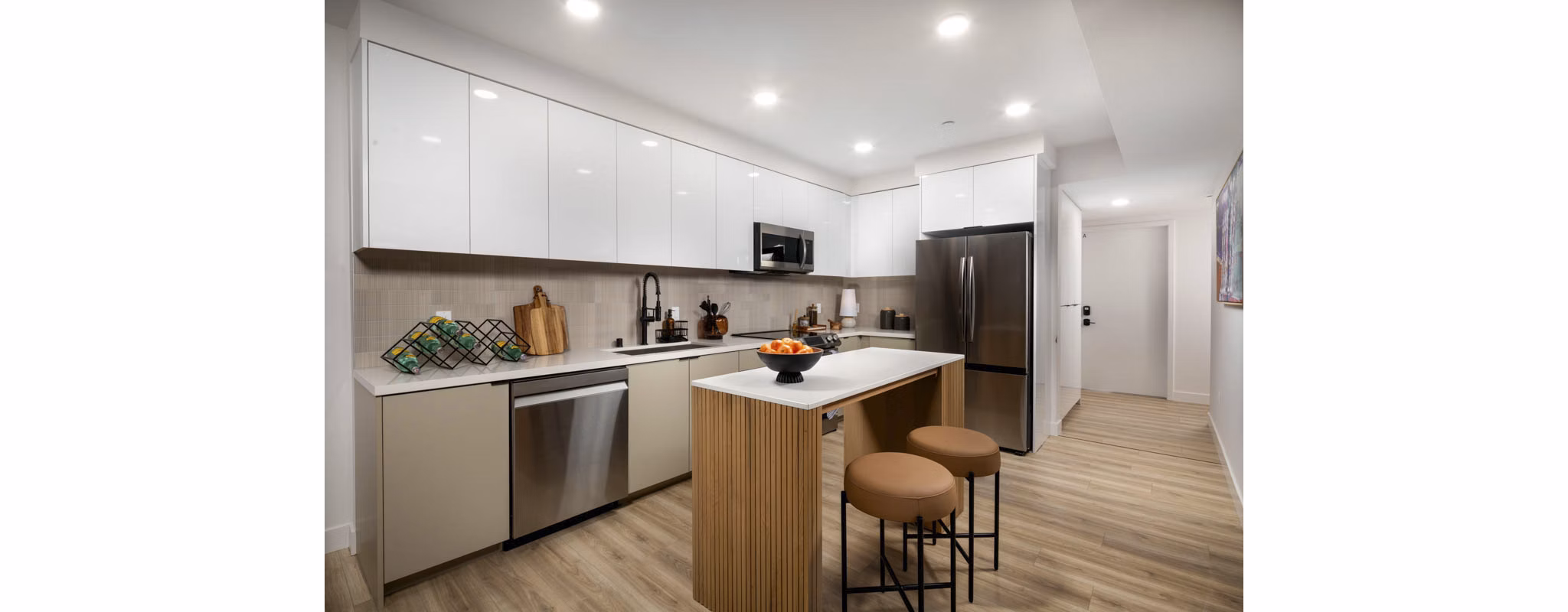 kitchen at LUCA Apartments 
