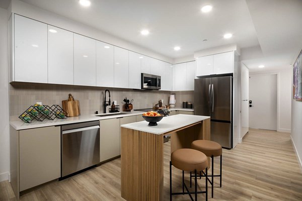 kitchen at LUCA Apartments 