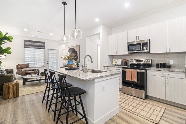kitchen at  Firestone Junction Apartments