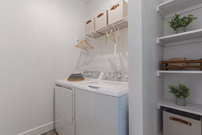 laundry facility at Firestone Junction Apartments 