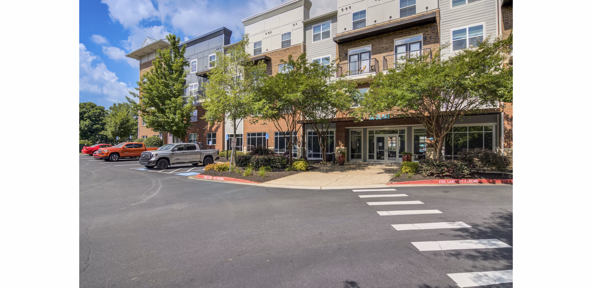 exterior at The Blake Apartments