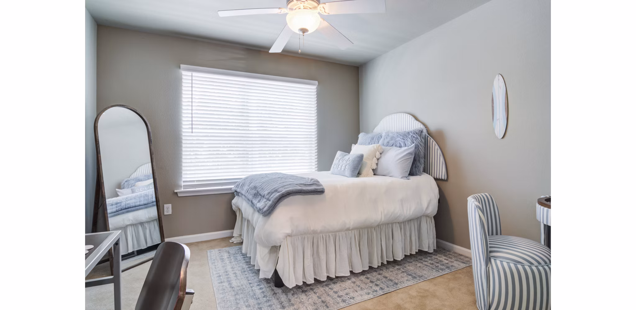bedroom at The Blake Apartments