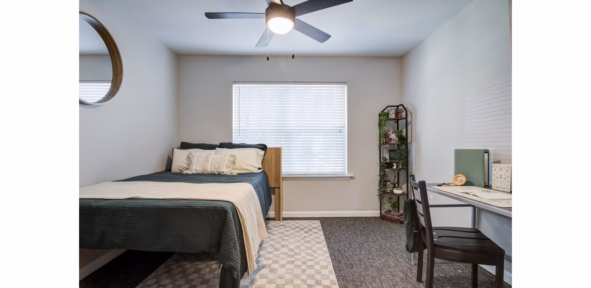 bedroom at The Blake Apartments