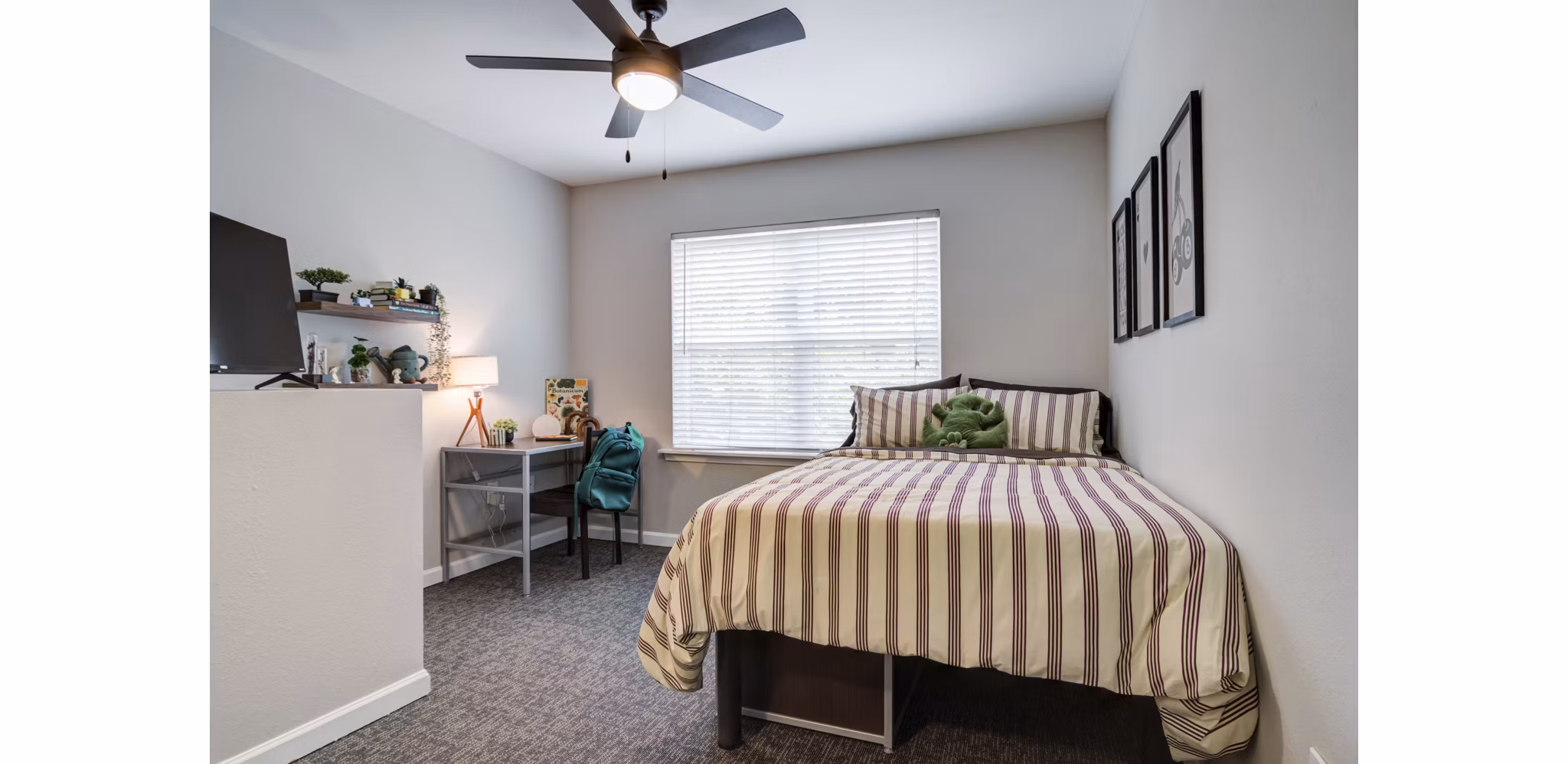 bedroom at The Blake Apartments