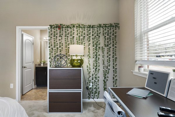 bedroom at The Blake Apartments