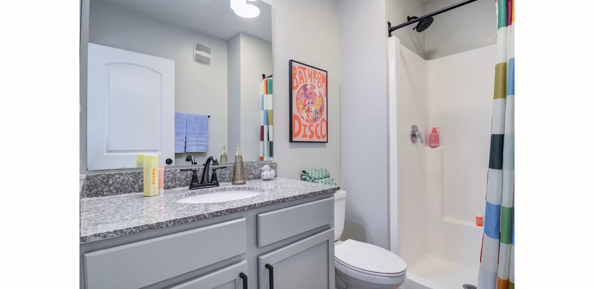 bathroom at The Blake Apartments