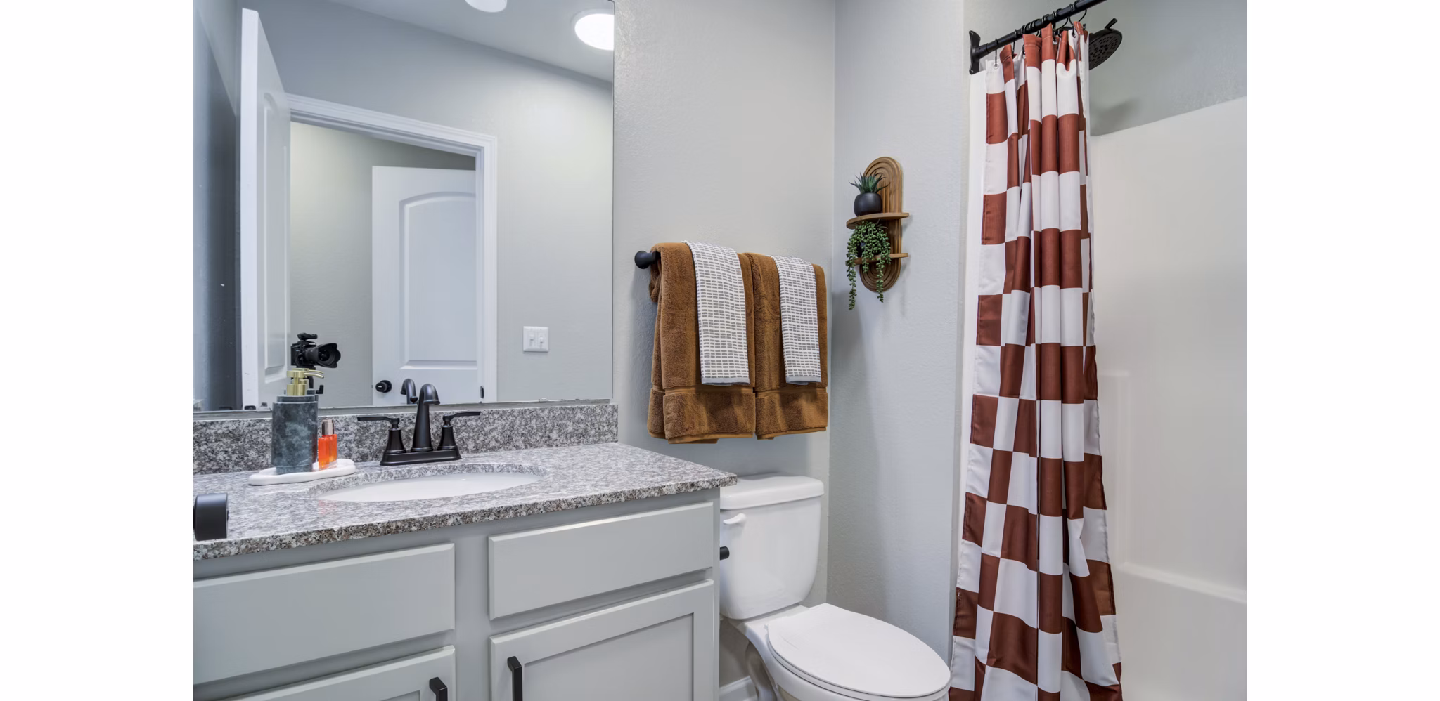 bathroom at The Blake Apartments