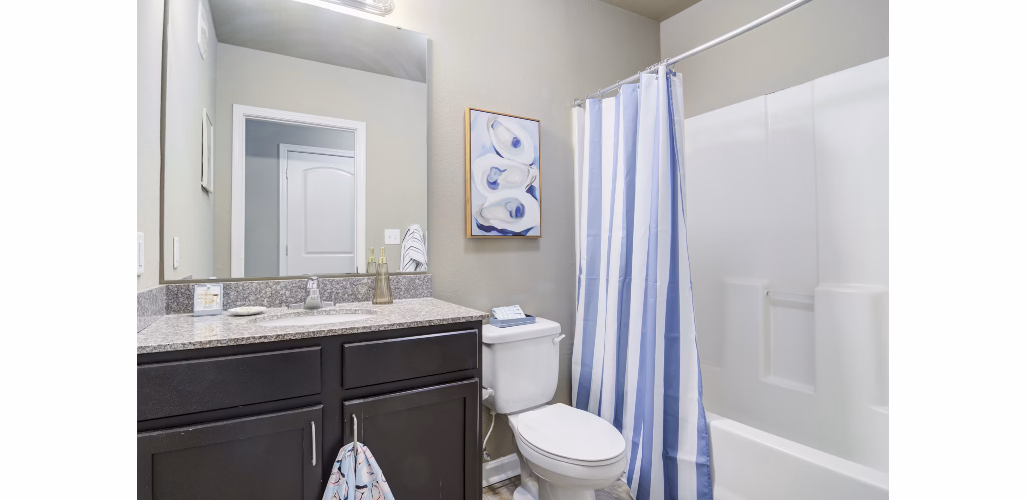 bathroom at The Blake Apartments
