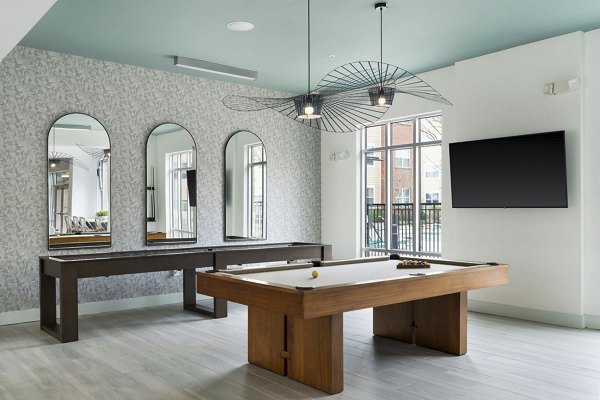 game room at The Blake Apartments