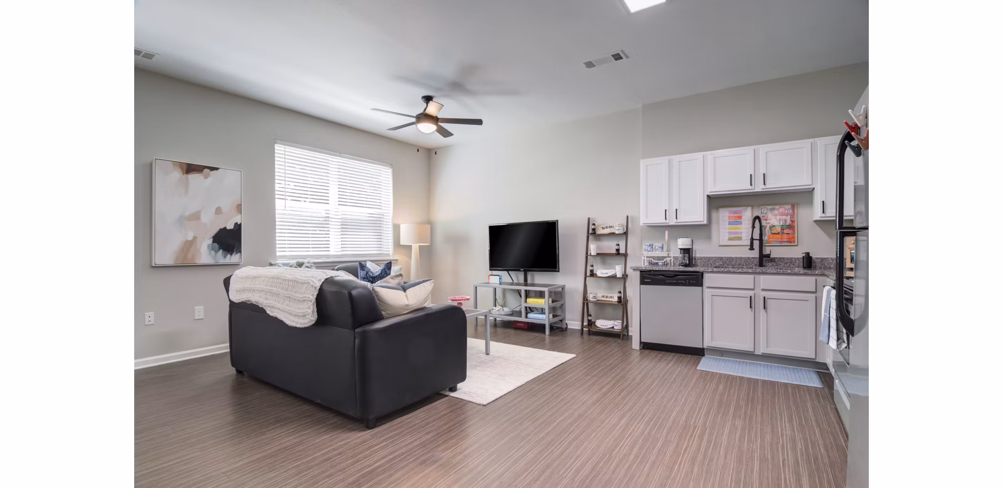 living room at The Blake Apartments