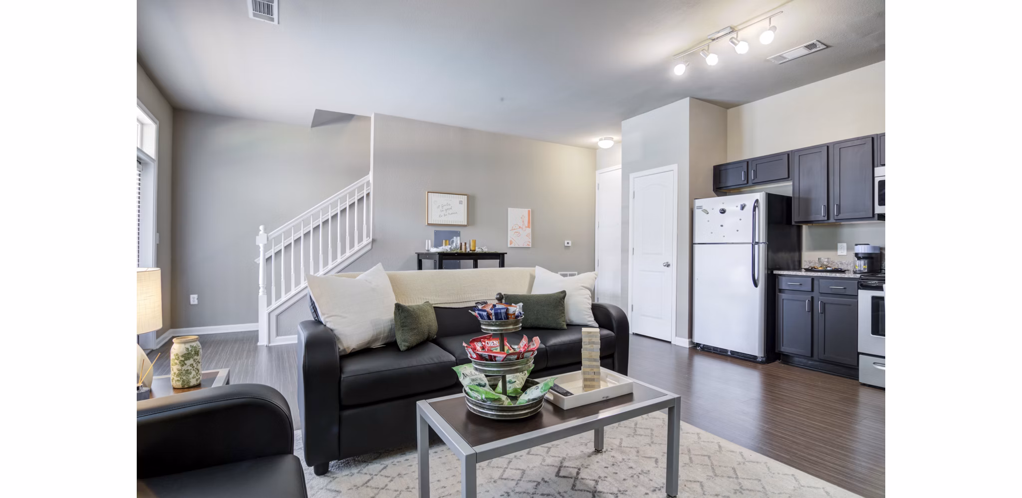 living room at The Blake Apartments