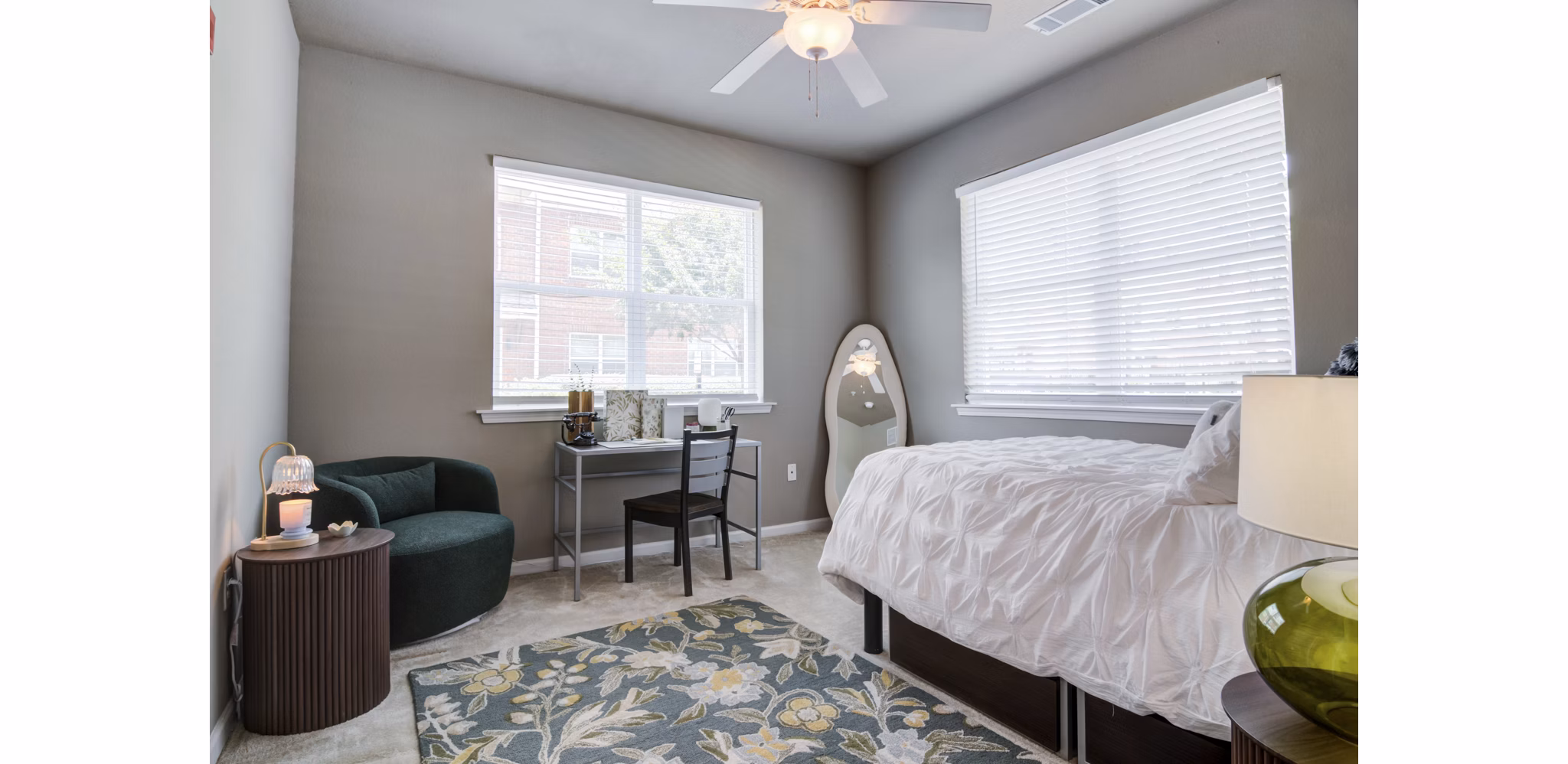living room at The Blake Apartments
