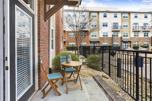 balcony at The Blake Apartments
