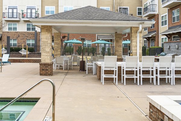 grill area at The Blake Apartments