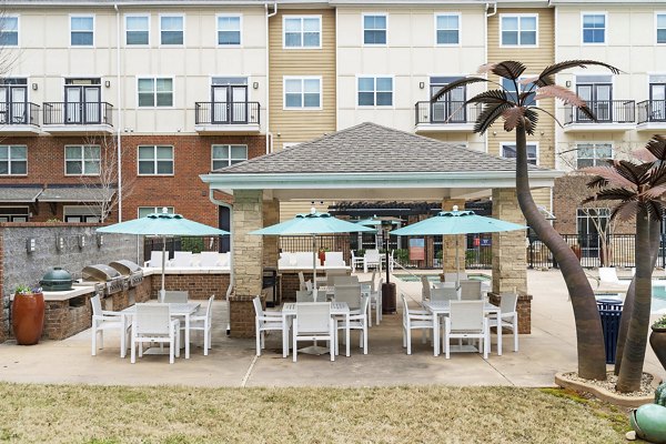 grill area at The Blake Apartments