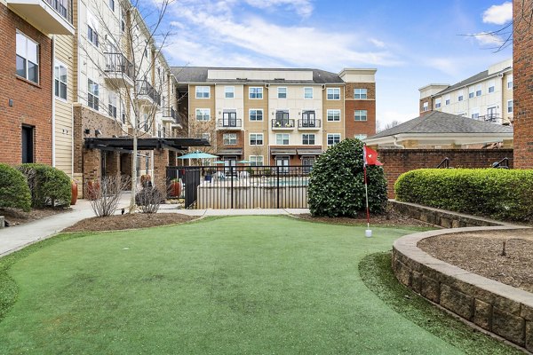 courtyard at The Blake Apartments