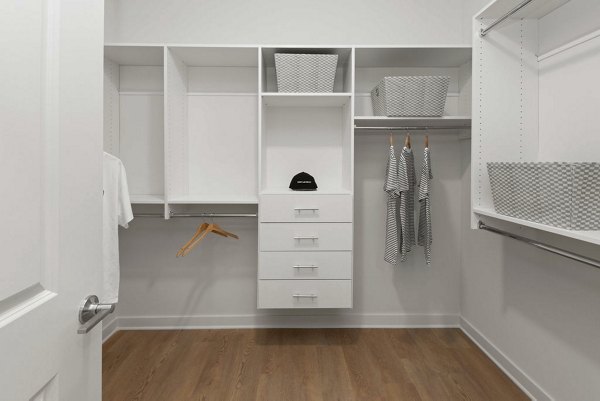 bedroom at Alexan LoSo Apartments 